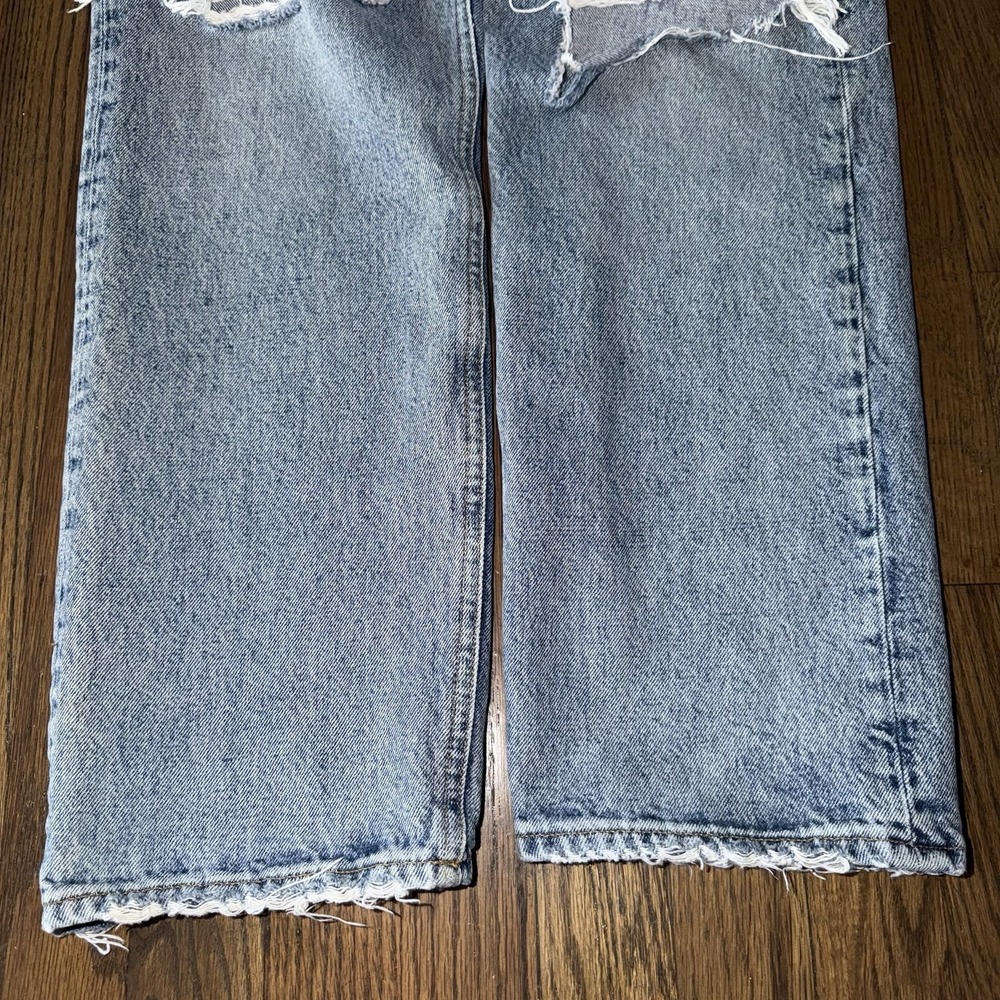 Agolde Women's 90's Jean Loose Fit Ripped Denim Size 26 - Picture 15 of 16